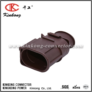3B0 973 852 A 964861-1 1-966703-2  Male 2 way cable connector CKK7025A-6.3-11
