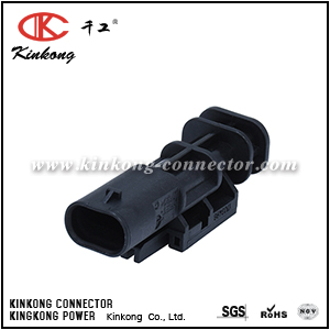 1-1703498-3 2 pin male waterproof automotive connectors 1111700210EA002 CKK7022Y-1.0-11
