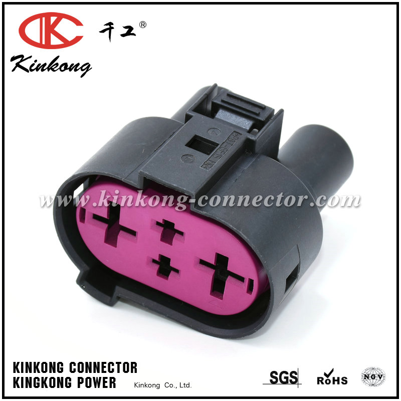 4 way female automotive wire harness connectors CKK7042G-6.3-9.5-21