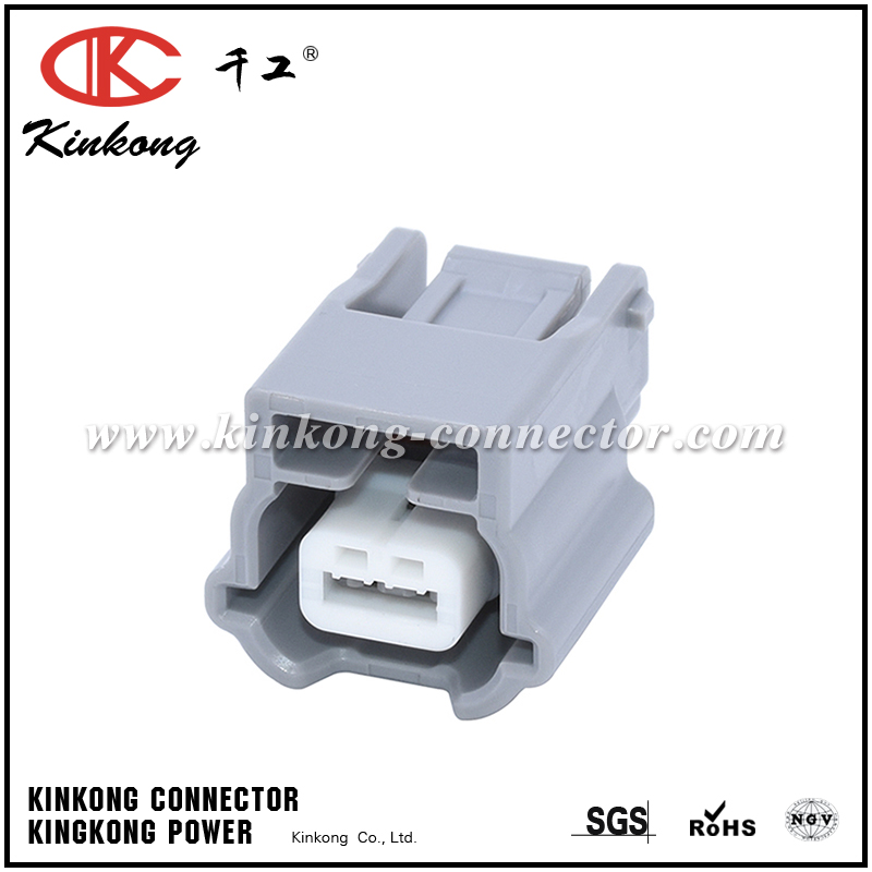 2 hole Female Gray waterproof electrical automotive connector 7283