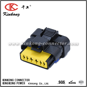 6 pole receptacle hybrid wire connectors CKK7061K-1.5-2.5-21