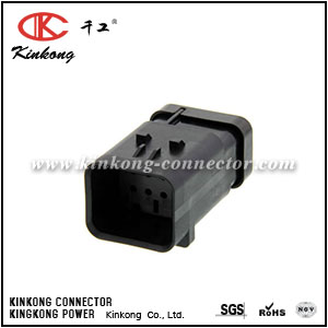 1871415-2 8 pins male black waterproof car plug