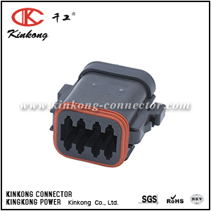DT06-08SA-E005 AT06-08SA-ECBLK 8 way female socket housing 
