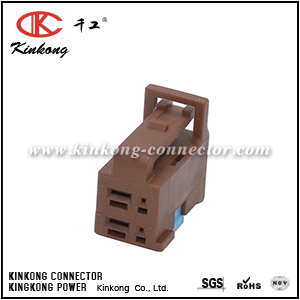 6098-2830 4 pole female Hybrid electrical connector