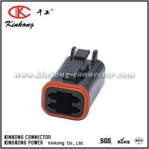 DT06-4S-E004  AT06-4S-BLK  4 hole socket housing 