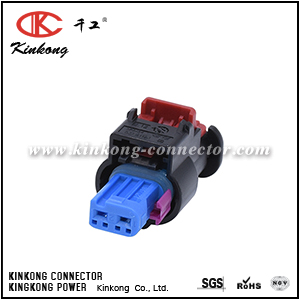 5-2297795-3 2 hole female auto connector
