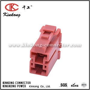 7123-4125-50 2 pole female crimp connector CKK5021C-9.5-21