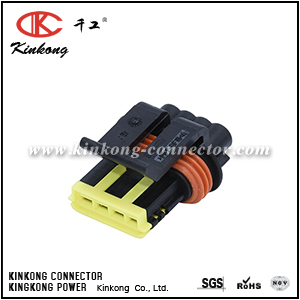 444046-1 4 way female electric wire connectors CKK7046C-1.2-21