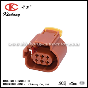 284716-3 6 hole female Throttle Position Sensor Connector CKK7065D-1.5-21