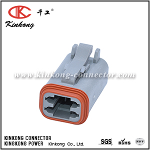 AT06-4S-001 AT06-4S-Original 4-WAY PLUG, FEMALE. COMPARABLE TO PN  DT06-4S