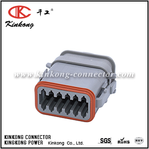 DT06-12SA-E008 AT06-12SA-SRGRY 12 pole female socket housing DT06-12SA-E008-001 